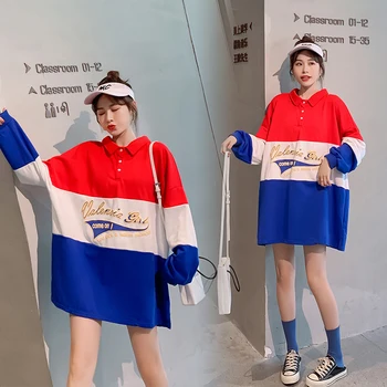 3115# Autumn Korean Fashion Patchwork Maternity Hoodies Plus Size Loose Sweater Clothes for Pregnant Women Fall Pregnancy Tops
3115# Autumn Korean Fashion Patchwork Maternity Hoodies Plus Size Loose Sweater Clothes for Pregnant Women Fall Pregnancy Tops