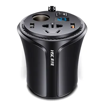 HSC HSC-108B Portable Mini Cup Shape Car Charger Car Power Inverter Cigarette Lighter Socket Splitter with Independent Switch
HSC HSC-108B Portable Mini Cup Shape Car Charger Car Power Inverter Cigarette Lighter Socket Splitter with Independent Switch