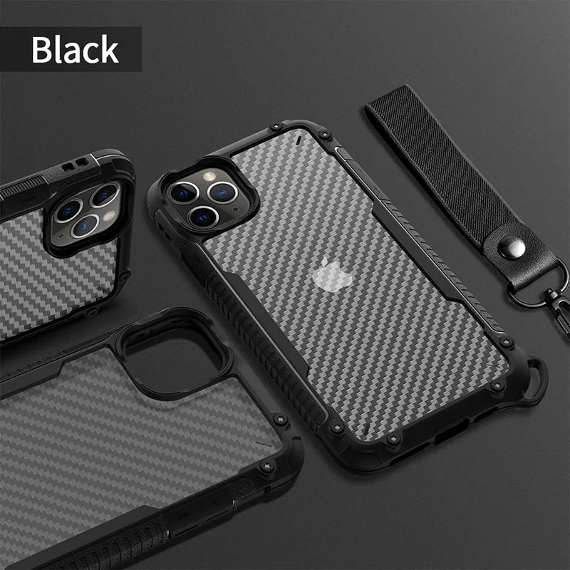 Armor Anti-Fall Phone Case For iPhone 12 11Pro Max XS XR 7 8 Plus 6 6S SE 2020 Carbon Fiber Full Cover Anti-Knock Case With Rope
Armor Anti-Fall Phone Case For iPhone 12 11Pro Max XS XR 7 8 Plus 6 6S SE 2020 Carbon Fiber Full Cover Anti-Knock Case With Rope