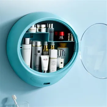 Organizer Wall Hanging Cosmetics Storage Box ABS Makeup Container Transparent Dustproof Bathroom Accessories 
Organizer Wall Hanging Cosmetics Storage Box ABS Makeup Container Transparent Dustproof Bathroom Accessories