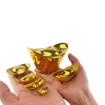 LAOJUNLU Pure Copper Gold Ingot Ornaments Variety Of Options Lucky Fortune Feng Shui Home, Extra small: high 1 length 2.5cm
LAOJUNLU Pure Copper Gold Ingot Ornaments Variety Of Options Lucky Fortune Feng Shui Home, Extra small: high 1 length 2.5cm