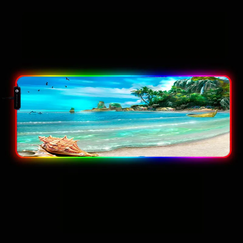 Beach Palm Landscape RGB Gaming Mouse Pad Large Computer MousePad Gamer XXL Mousepad LED Backlight Mause Pad Keyboard Desk Mat
Beach Palm Landscape RGB Gaming Mouse Pad Large Computer MousePad Gamer XXL Mousepad LED Backlight Mause Pad Keyboard Desk Mat