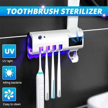 Multifunctional Solar UV Light Intelligent Toothbrush Holder Sterilizer Toothpaste Dispenser Ultraviolet Antibacteria Holders
Multifunctional Solar UV Light Intelligent Toothbrush Holder Sterilizer Toothpaste Dispenser Ultraviolet Antibacteria Holders