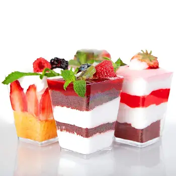 50pcs 60ml Disposable Plastic Cups Clear Portion Transparent Trapezoidal Food Container for Jelly Yogurt Mousses Dessert Baking
50pcs 60ml Disposable Plastic Cups Clear Portion Transparent Trapezoidal Food Container for Jelly Yogurt Mousses Dessert Baking