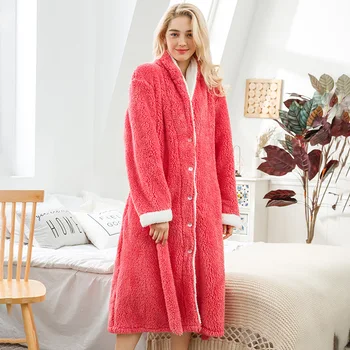 Plus Large Size Winter Bathrobe Female Warm Dressing Gown Women Elegant Sweet Lapel Flannel Soft Warm Robes 4XL 5XL
Plus Large Size Winter Bathrobe Female Warm Dressing Gown Women Elegant Sweet Lapel Flannel Soft Warm Robes 4XL 5XL