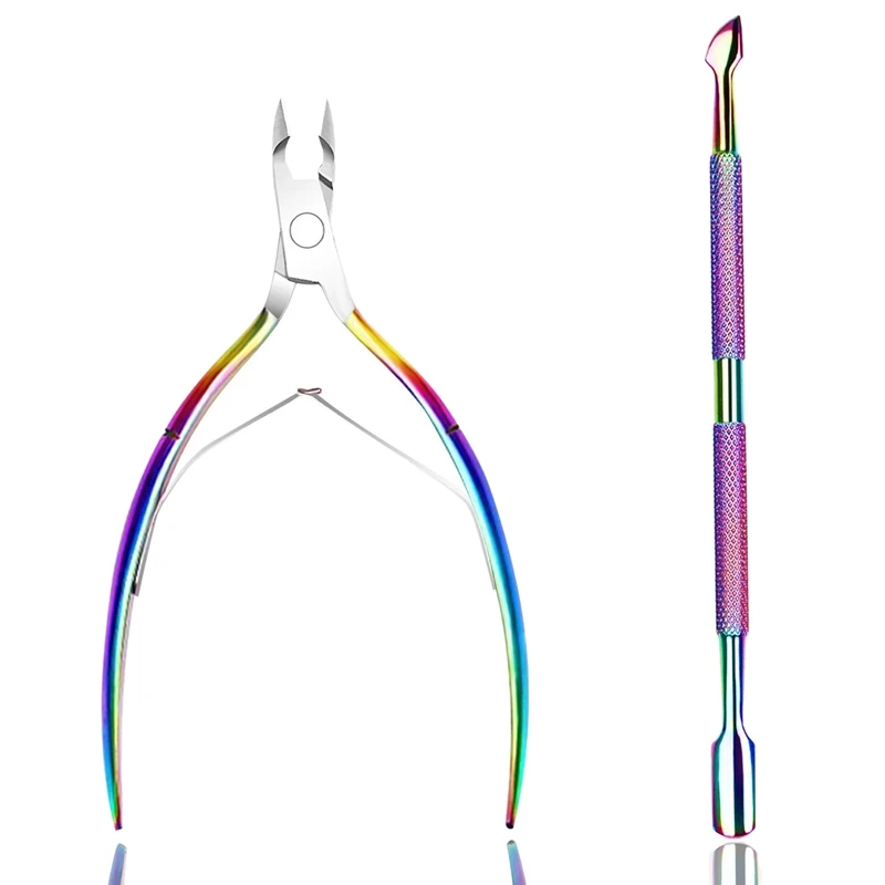 Cuticle Trimmer with Cuticle Pusher Chameleon Cuticle Nipper Clipper Cutter Dead Skin Remover Scissor Plier Durable Manicure P
Cuticle Trimmer with Cuticle Pusher Chameleon Cuticle Nipper Clipper Cutter Dead Skin Remover Scissor Plier Durable Manicure P