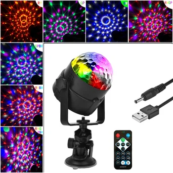 Rotating Remote Control Disco Led Car Music Mini Colorful Party Crystal Magic Ball Stage Light RGB
Rotating Remote Control Disco Led Car Music Mini Colorful Party Crystal Magic Ball Stage Light RGB