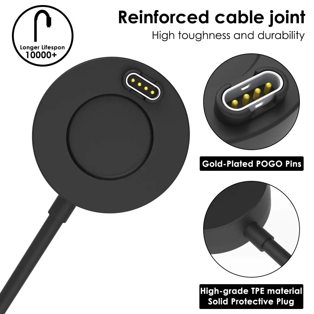 Smart watch charger cable for Garmin Fenix 5 5S 5X Forerunner 935 Quatix 5 5 sapphire, vivo active 3, focus S60, vivo sport
Smart watch charger cable for Garmin Fenix 5 5S 5X Forerunner 935 Quatix 5 5 sapphire, vivo active 3, focus S60, vivo sport