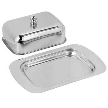 Storage Boxes & Bins Tools Stainless Steel Butter Cheese Dish Box Container Rectangle Keeper Tray Bread Plate With Lid Bread Box
Storage Boxes & Bins Tools Stainless Steel Butter Cheese Dish Box Container Rectangle Keeper Tray Bread Plate With Lid Bread Box