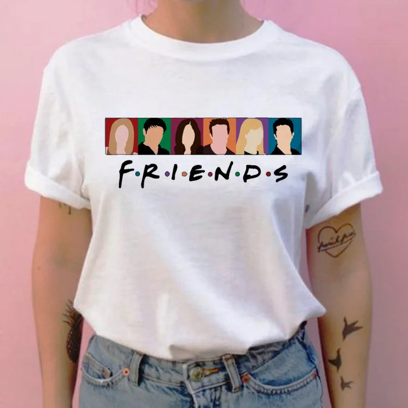 friend tv show women t shirt harajuku cartoon grunge streetwear tshirt summer femme clothes t-shirt Printing tops shirts
friend tv show women t shirt harajuku cartoon grunge streetwear tshirt summer femme clothes t-shirt Printing tops shirts