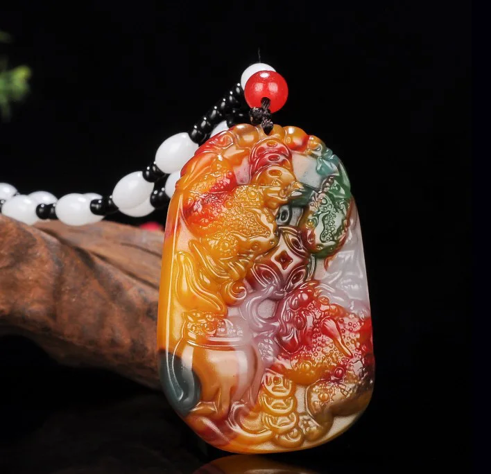 Natural colorful green jade pendant hand-carved Toad jade pendants men women necklaces jadeite jade jewelry jade necklace
Natural colorful green jade pendant hand-carved Toad jade pendants men women necklaces jadeite jade jewelry jade necklace