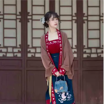 Hanfu Women Chinese Traditional Hanfu of Song Dynasty Female Cosplay Costume Party Outfit Summer Dress Coffee Jacket For Women
Hanfu Women Chinese Traditional Hanfu of Song Dynasty Female Cosplay Costume Party Outfit Summer Dress Coffee Jacket For Women