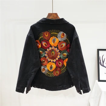 2020 New Women Denim Jacket Oversize Multi Floral Embroidered Jean Jacket Long Sleeve Casual Chic Female Jackets Outerwear P726
2020 New Women Denim Jacket Oversize Multi Floral Embroidered Jean Jacket Long Sleeve Casual Chic Female Jackets Outerwear P726