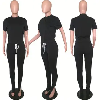 new style short sleeve drawstring trouser solid Fashion 2020 Woman Two Piece Pants Suit Set womens 2 piece outfit
new style short sleeve drawstring trouser solid Fashion 2020 Woman Two Piece Pants Suit Set womens 2 piece outfit