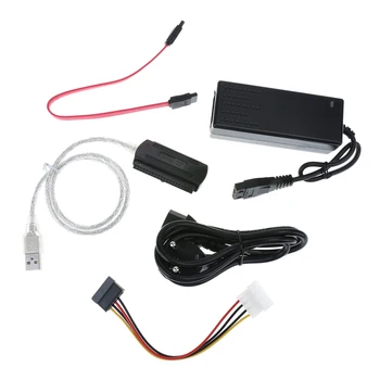 SATA/PATA/IDE Drive to USB 2.0 Converter Cable SATA Data Cable for 2.5/3.5 in ATA I/II/III IDE HDD with External Power Cable
SATA/PATA/IDE Drive to USB 2.0 Converter Cable SATA Data Cable for 2.5/3.5 in ATA I/II/III IDE HDD with External Power Cable