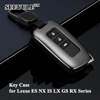 1pc SEEYULE Aluminum Alloy Car Key Case Cover with Belt Key Shell Storage Bag Protector for Lexus ES NX IS LX GS RX Series ES200
1pc SEEYULE Aluminum Alloy Car Key Case Cover with Belt Key Shell Storage Bag Protector for Lexus ES NX IS LX GS RX Series ES200