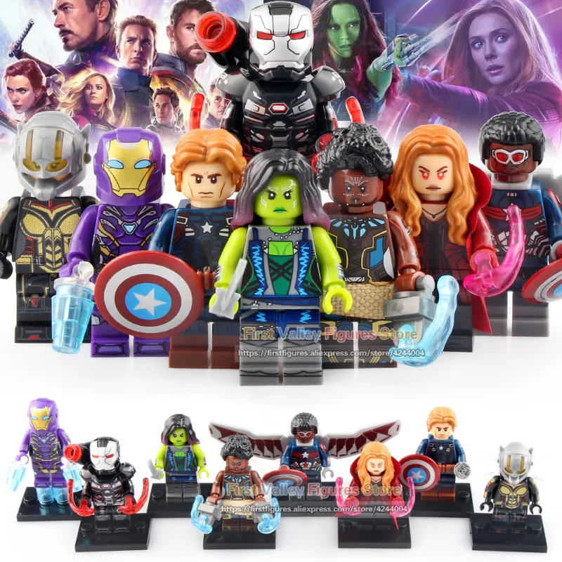Super Hero Avenager Endgame Figures Captain America Pepper War Machine Shuri Wasp Scarlet Witch Building Blocks Toys X0263
Super Hero Avenager Endgame Figures Captain America Pepper War Machine Shuri Wasp Scarlet Witch Building Blocks Toys X0263