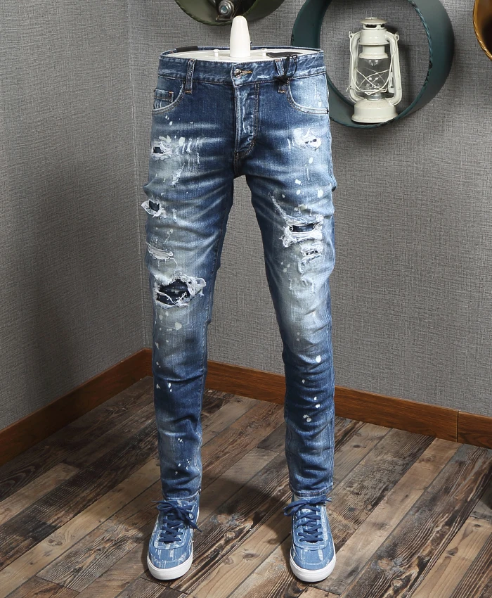 AH09219 Fashion Men's Jeans 2019 Runway Luxury famous Brand European Design party style Men's Clothing
AH09219 Fashion Men's Jeans 2019 Runway Luxury famous Brand European Design party style Men's Clothing