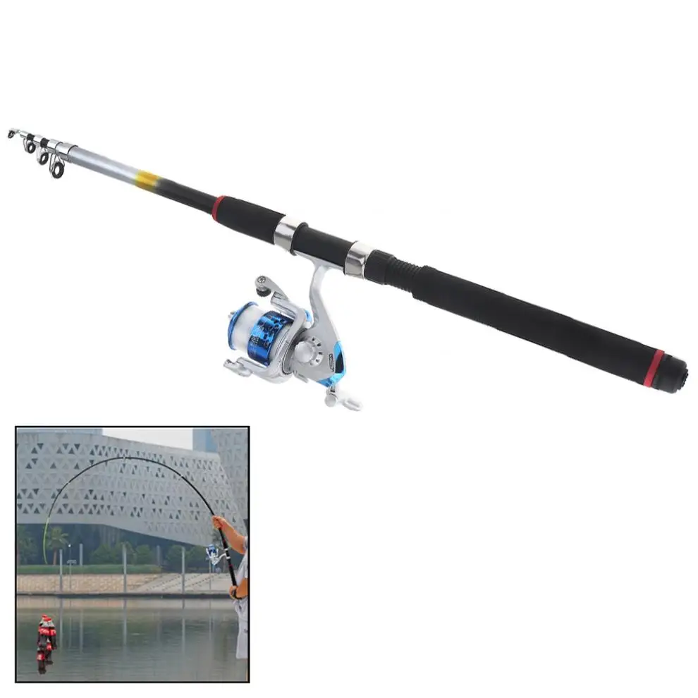 2.7m Fishing Rod Reel Line Combo Full Kits 3000 Series Spinning Reel Pole Set with Lures Float Hooks Beads Bell Lead Weight Etc
2.7m Fishing Rod Reel Line Combo Full Kits 3000 Series Spinning Reel Pole Set with Lures Float Hooks Beads Bell Lead Weight Etc