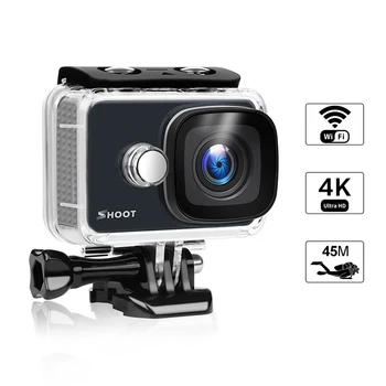 SHOOT XTGP436 4K WiFi Action Camera 2.4G Remote 1080P 14MP Sports Camera 170 Degree Wide View Angle 2 Inch LCD Screen 2Pcs 1000M
SHOOT XTGP436 4K WiFi Action Camera 2.4G Remote 1080P 14MP Sports Camera 170 Degree Wide View Angle 2 Inch LCD Screen 2Pcs 1000M