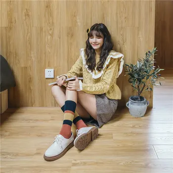 KingDeng Cute Ankle Warm Socks For Women Harajuku Cotton Winter In Woman's Socks Striped Plain Color Long Sock Streetwear
KingDeng Cute Ankle Warm Socks For Women Harajuku Cotton Winter In Woman's Socks Striped Plain Color Long Sock Streetwear