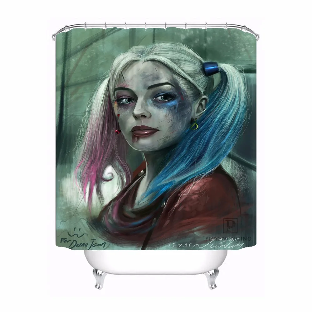 Custom Cosplay Harley Quinn Joker Shower Bath Bathroom Curtain Mildewproof Waterproof Polyester Various Sizes#0421-21-88
Custom Cosplay Harley Quinn Joker Shower Bath Bathroom Curtain Mildewproof Waterproof Polyester Various Sizes#0421-21-88