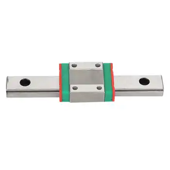 LML12B Black Miniature Linear Rail Guide 100mm Length Linear Rail Carriage + Slide Block Hardware Tools