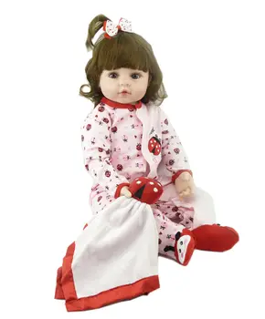 Handmade Reborn Baby Doll Toddler 22" Soft Vinyl Lifelike Girl Toy Bebe Kid Gift Kids Toys For Girls Toys For Children
Handmade Reborn Baby Doll Toddler 22" Soft Vinyl Lifelike Girl Toy Bebe Kid Gift Kids Toys For Girls Toys For Children