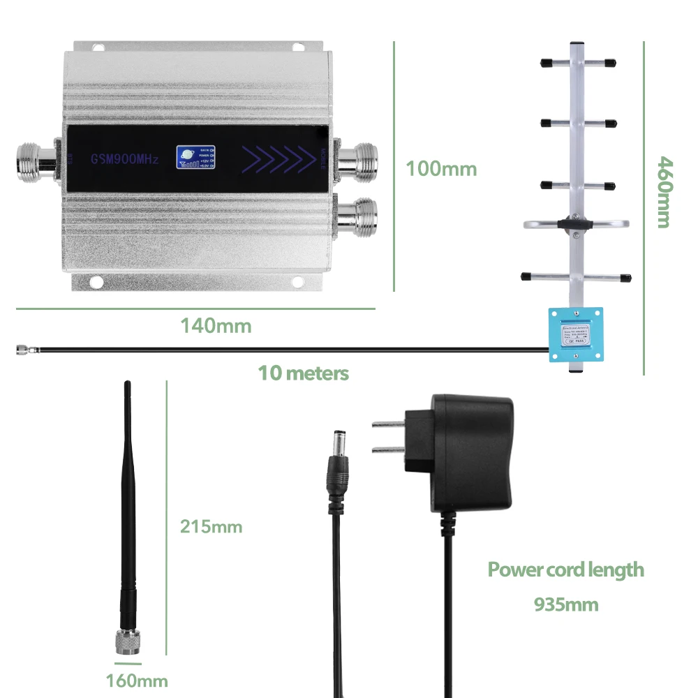 Hot LCD GSM900MHz Professional Double-end Mobile Cell Phone Signal Booster Signal Repeater Signal Amplifier Set with Yagi Antenn
Hot LCD GSM900MHz Professional Double-end Mobile Cell Phone Signal Booster Signal Repeater Signal Amplifier Set with Yagi Antenn