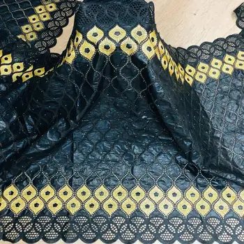 African bazin riche fabric with brode Latest fashion embroidery bazin lace fabric with net lace 5 yards made in China 
African bazin riche fabric with brode Latest fashion embroidery bazin lace fabric with net lace 5 yards made in China