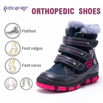 Princepard Winter Orthopedic Boots for Kids 100% Natural Fur Lining Genuine Leather Upper Shoes for Arch Support 22-36
Princepard Winter Orthopedic Boots for Kids 100% Natural Fur Lining Genuine Leather Upper Shoes for Arch Support 22-36