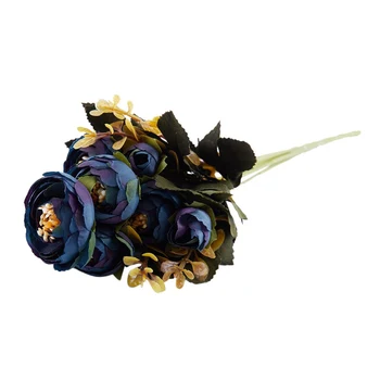 1 Bouquet 9 head Artificial Silk cloth Fake Flowers Leaf Peony Floral Home Wedding Party Decor Blue
1 Bouquet 9 head Artificial Silk cloth Fake Flowers Leaf Peony Floral Home Wedding Party Decor Blue