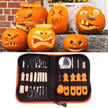 Christmas Halloween Professional Pumpkin Carving Tools Pumpkin Light Decoration Kitchen Cooking Knife DIY Carving Tool Set 
Christmas Halloween Professional Pumpkin Carving Tools Pumpkin Light Decoration Kitchen Cooking Knife DIY Carving Tool Set