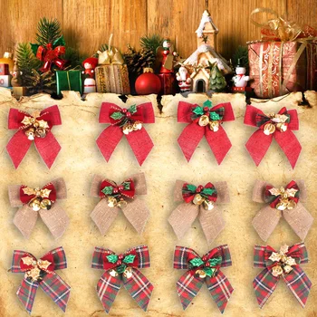 New Christmas Bows Bowknot with Bell Merry Christmas Xmas Gifts Bows Tie Christmas Tree Ornament for Home New Year Navidad Decor
New Christmas Bows Bowknot with Bell Merry Christmas Xmas Gifts Bows Tie Christmas Tree Ornament for Home New Year Navidad Decor