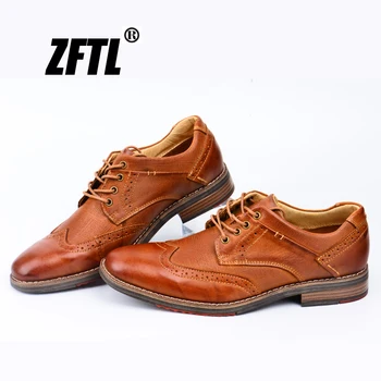 ZFTL New Men's Bullock shoes man dress shoes genuine leather big size male business shoes men formal shoes oxford shoes 049
ZFTL New Men's Bullock shoes man dress shoes genuine leather big size male business shoes men formal shoes oxford shoes 049