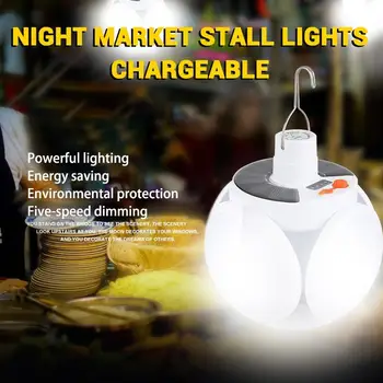 Solar/Rechargeable LED Folding Bulb Bright Spotlight Portable Hanging Emergency Night Light for Outdoor Camping
Solar/Rechargeable LED Folding Bulb Bright Spotlight Portable Hanging Emergency Night Light for Outdoor Camping