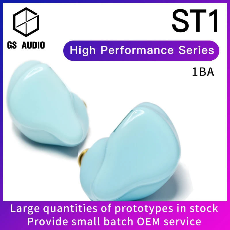 GS AUDIO ST1 1BA Hybrid Driver HiFi In-EarCustom Earphones with 0.78 2pin Detachable Cable IEMs for Audiophiles Musician OEM ODM
GS AUDIO ST1 1BA Hybrid Driver HiFi In-EarCustom Earphones with 0.78 2pin Detachable Cable IEMs for Audiophiles Musician OEM ODM