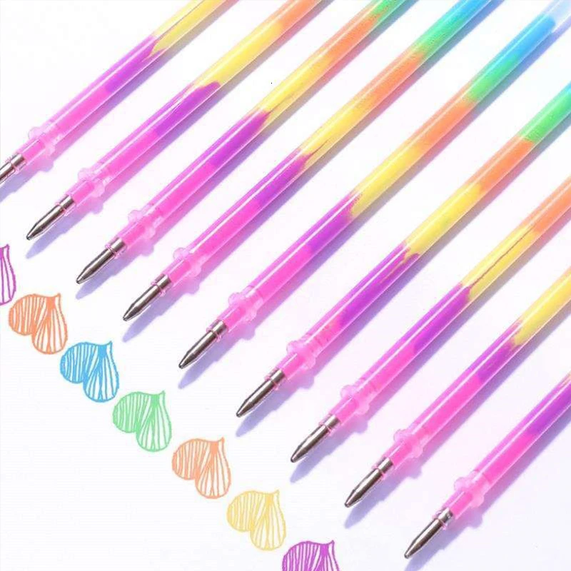 20pcs Rainbow Gel Pen Refills-six Multicolor Rainbow Watercolor fluorescent Dazzling Gel Core
20pcs Rainbow Gel Pen Refills-six Multicolor Rainbow Watercolor fluorescent Dazzling Gel Core