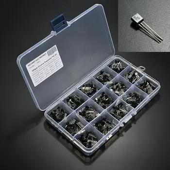 600pcs Transistor Kit 2N3906 PNP 40V 200mA 15 Value Consumable Electrical Supply