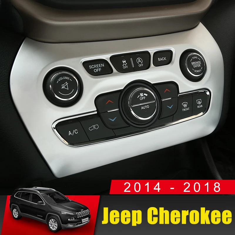 For Jeep Cherokee 2014 2015 2016 2017 2018 Chrome Interior Accessories Styling Air Conditioning Adjustment Switch Cover Trim
For Jeep Cherokee 2014 2015 2016 2017 2018 Chrome Interior Accessories Styling Air Conditioning Adjustment Switch Cover Trim