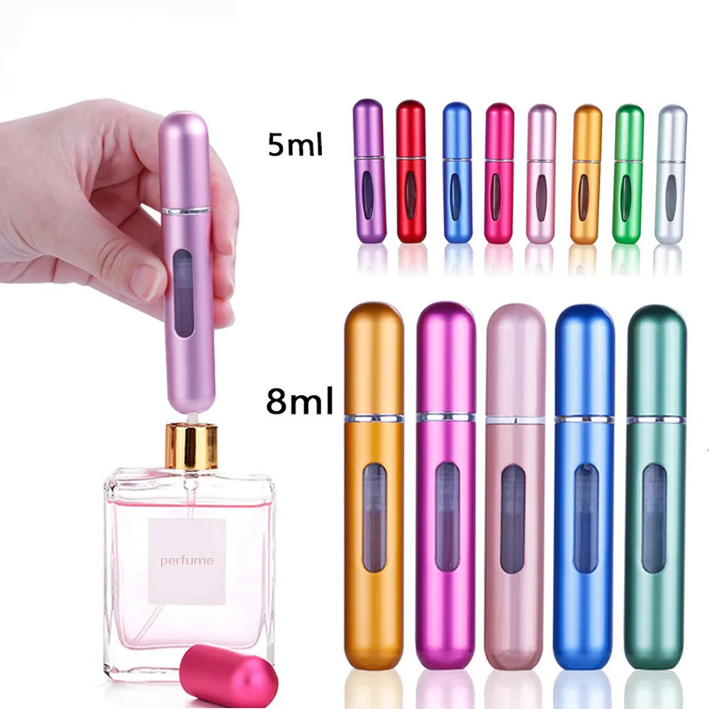 5 ml / 8 ml Refillable Refillable Mini Perfume Spray Bottle Aluminum Spray Atomizer Portable Travel Cosmetic Container
5 ml / 8 ml Refillable Refillable Mini Perfume Spray Bottle Aluminum Spray Atomizer Portable Travel Cosmetic Container