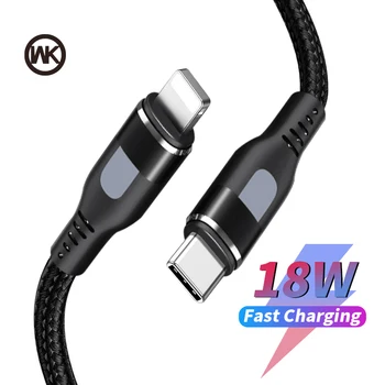 WK 18W PD Cable USB C to for Lightning Cable for iPhone 11 Pro 6 7 8 X Charging Cable Type C Data Cable for Macbook USB C Cord
WK 18W PD Cable USB C to for Lightning Cable for iPhone 11 Pro 6 7 8 X Charging Cable Type C Data Cable for Macbook USB C Cord