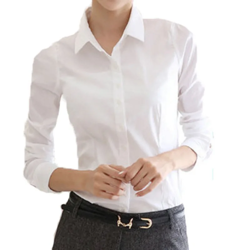 Korean Bodycon Plus Size Professional Work Clothes Female Womens Tops and Blouses S-5XL OL Solid Color White Woman Shirt Yy009
Korean Bodycon Plus Size Professional Work Clothes Female Womens Tops and Blouses S-5XL OL Solid Color White Woman Shirt Yy009