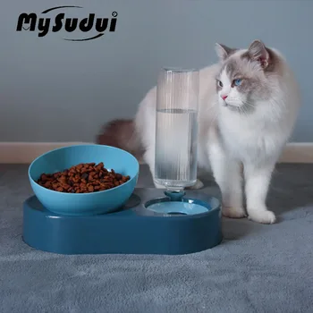 2 In 1 Pet Cat Automatic Water Dispenser Food Bowl Container With Stand Adjustable Pet Cat Bowl Double Feeder Dish Gamelle Chat 
2 In 1 Pet Cat Automatic Water Dispenser Food Bowl Container With Stand Adjustable Pet Cat Bowl Double Feeder Dish Gamelle Chat