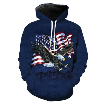 Euro-American Male Eagle Printed Hat Pocket Cover Men's Tide Hat Garment Printing Blouse hoodies 
Euro-American Male Eagle Printed Hat Pocket Cover Men's Tide Hat Garment Printing Blouse hoodies