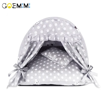 Cat Lovely House Bow Design Winter Warm Puppy Kennel cama para gato cats products for pets Top Quality Beds For Cats 
Cat Lovely House Bow Design Winter Warm Puppy Kennel cama para gato cats products for pets Top Quality Beds For Cats