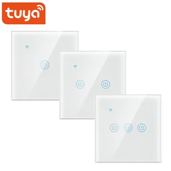 Tuya Smart Life App Smart Wifi Switch Light Wall Touch Panel Switch Wireless Remote Control EU UK US Alexa Google Home Mini
Tuya Smart Life App Smart Wifi Switch Light Wall Touch Panel Switch Wireless Remote Control EU UK US Alexa Google Home Mini