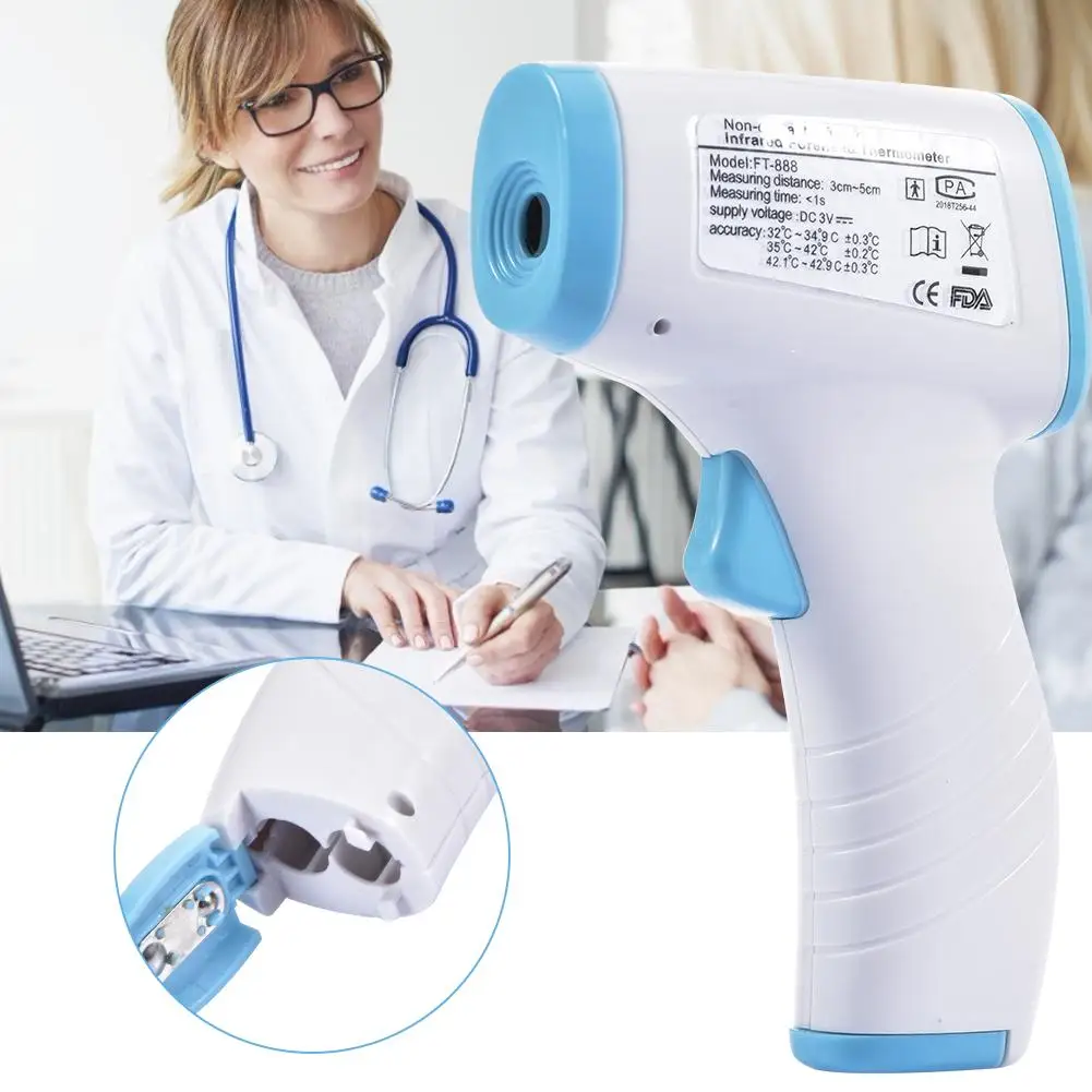 Digital Laser Infrared Thermometer Non Contact Forehead Body Pyrometer Muti-fuction LCD Temperature Measurement For Baby Adult
Digital Laser Infrared Thermometer Non Contact Forehead Body Pyrometer Muti-fuction LCD Temperature Measurement For Baby Adult