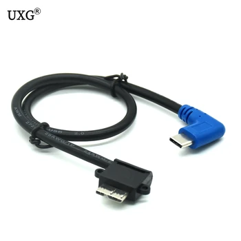 90 Right Angled USB 3.1 Type-C to USB Micro B OTG Cable Connector Fast Data Sync Cord For Macbook External Hard Drive Disk PC
90 Right Angled USB 3.1 Type-C to USB Micro B OTG Cable Connector Fast Data Sync Cord For Macbook External Hard Drive Disk PC