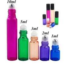 50pcs/lot 1ml 2ml 3ml 5ml 10ml Colorful Perfume Roll on Bottle with Glass/Metal Ball Roller Essential Oil Vials Thin Glass
50pcs/lot 1ml 2ml 3ml 5ml 10ml Colorful Perfume Roll on Bottle with Glass/Metal Ball Roller Essential Oil Vials Thin Glass